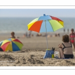 Vacanciers sur la plage de Quend-Plage