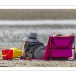 Vacanciers sur la plage de Quend-Plage