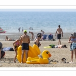 Vacanciers sur la plage de Quend-Plage