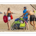 Vacanciers sur la plage de Quend-Plage