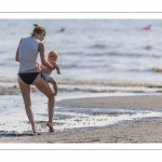 Vacanciers sur la plage de Quend-Plage