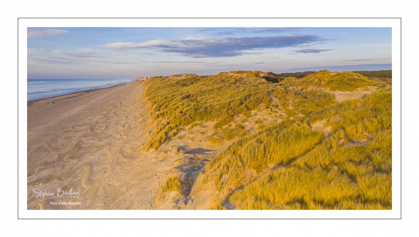 Les dunes de Quend-Plage (vue aérienne)