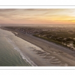 La plage à Quend-Plage (vue aérienne)