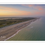 La plage à Quend-Plage (vue aérienne)