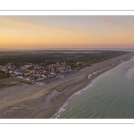 La plage à Quend-Plage (vue aérienne)