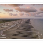 La plage à Quend-Plage (vue aérienne)