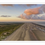 La plage à Quend-Plage (vue aérienne)