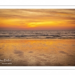 Coucher de soleil sur la plage de Quend