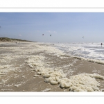 Ecume de mai sur la plage de Quend-Plage