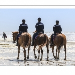 Gendarmes sur les  chevaux de la garde républicaine