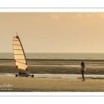 Les chars-à-voile sur la plage de Quend