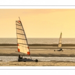 Les chars-à-voile sur la plage de Quend