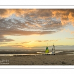 Les chars-à-voile sur la plage de Quend