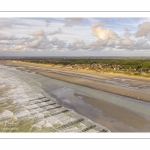 Les bouchots sur la plage de Quend