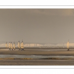 Les chars-à-voile sur la plage de Quend