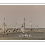 Les chars-à-voile sur la plage de Quend