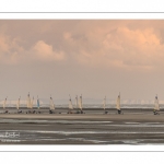 Les chars-à-voile sur la plage de Quend