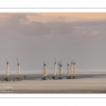 Les chars-à-voile sur la plage de Quend