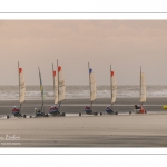 Les chars-à-voile sur la plage de Quend