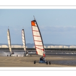 Chars-à-voile sur la plage de Quend