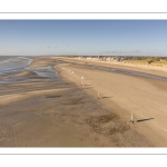 La plage de Quend qui s'étend jusque la baie d'Authie