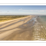 La plage de Quend avec ses bouchots et ses chars-à-voile