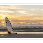 Les chars à voile sur la plage de Quend