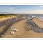 Les chars à voile sur la plage de Quend