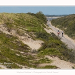 Promenande sur la route blanche entre Cayeux et le Hourdel. Départ de la la Mollière d'Aval et retour en longeant le front de mer. Saison : été - Lieu : La route blanche, La mollière d'Aval, Baie de Somme, Somme, Hauts-de-France, France.