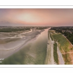 Survol de la Baie de Somme près de Saint-Valery-sur-Somme (Cap Hornu) à l'aube