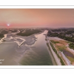 Survol de la Baie de Somme près de Saint-Valery-sur-Somme (Cap Hornu) à l'aube