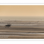 Equitation sur la plage de La Mollière d'Aval près de Cayeux-sur-mer