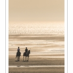 Equitation sur la plage de La Mollière d'Aval près de Cayeux-sur-mer