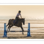 Equitation sur la plage de La Mollière d'Aval près de Cayeux-sur-mer