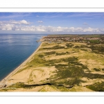 les dunes de la Slack, Ambleteuse et son fort Vauban (vue aérienne)