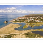 les dunes de la Slack, Ambleteuse et son fort Vauban (vue aérienne)