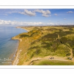 les dunes de la Slack, Ambleteuse et son fort Vauban (vue aérienne)