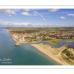 les dunes de la Slack, Ambleteuse et son fort Vauban (vue aérienne)