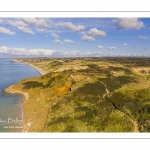 les dunes de la Slack, Ambleteuse et son fort Vauban (vue aérienne)