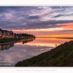 Saison : été - Lieu : Saint-Valery-sur-Somme, Baie de Somme, Somme, Hauts-de-France, France. - Panorama par assemblage d'images 6864 x 3432 px