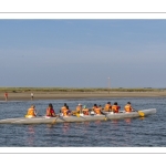 Pirogue Polynésienne (Va'a) dans le chenal de la Somme