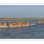 Pirogue Polynésienne (Va'a) dans le chenal de la Somme