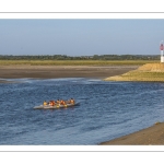 Pirogue Polynésienne (Va'a) dans le chenal de la Somme