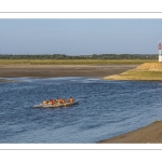 Pirogue Polynésienne (Va'a) dans le chenal de la Somme