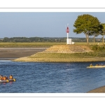 Pirogue Polynésienne (Va'a) dans le chenal de la Somme