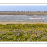 Pirogue Polynésienne (Va'a) dans le chenal de la Somme