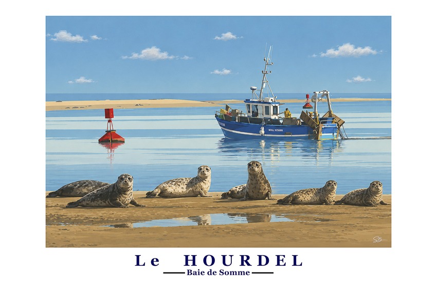 Affiche artistique de la Baie de Somme