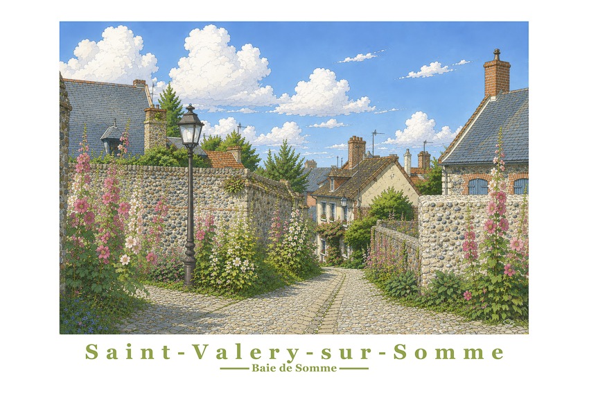 Affiche artistique de la Baie de Somme